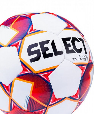 На картинке изображен Мяч минифутбольный детский Select Futsal Talento №3 11 852616 white/red/orange Мяч минифутбольный детский Select Futsal Talento №3 11 852616 white/red/orange