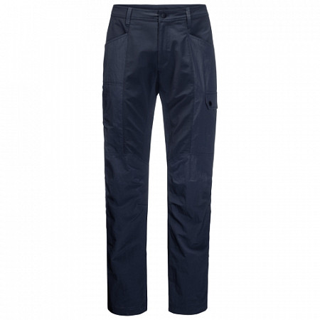 На картинке изображен Брюки для отдыха мужские Jack Wolfskin Dawson Lake Pant M night blue Брюки для отдыха мужские Jack Wolfskin Dawson Lake Pant M night blue