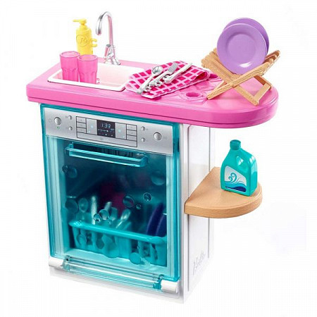Игровой набор Barbie Посудомоечная машина FXG33 FXG35