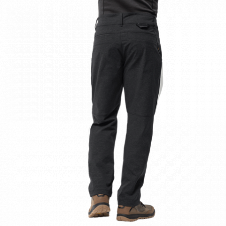 На картинке изображен Брюки мужские Jack Wolfskin Winter Travel Pants black Брюки мужские Jack Wolfskin Winter Travel Pants black