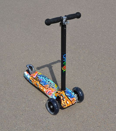 Самокат Ateox Graffiti Maxi M-1C blue/orange