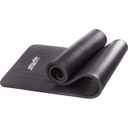 Гимнастический коврик для йоги, фитнеса Starfit FM-301 NBR black (183x58x1,5)