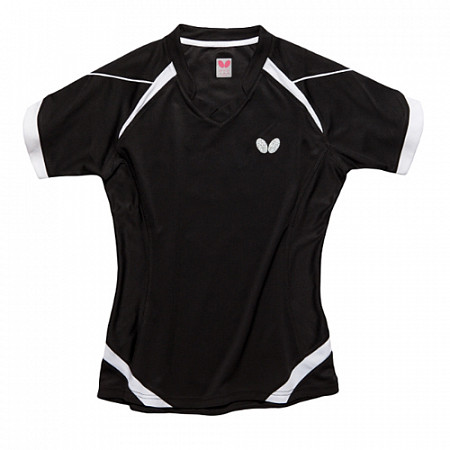 Рубашка теннисная Butterfly Kido Lady black