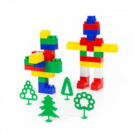 Конструктор Полесье Строитель Средний- 95 (в мешке) 0583