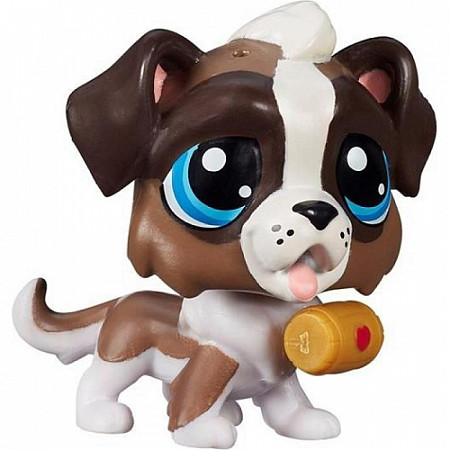 На картинке изображен Кукла Littlest Pet Shop Сенбернар Берни с бочонком (B2812 A8228) Кукла Littlest Pet Shop Сенбернар Берни с бочонком (B2812 A8228)