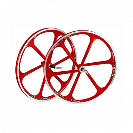 На картинке изображен Комплект колес Teny Rim TAFD/CASET-6000 red Комплект колес Teny Rim TAFD/CASET-6000 red