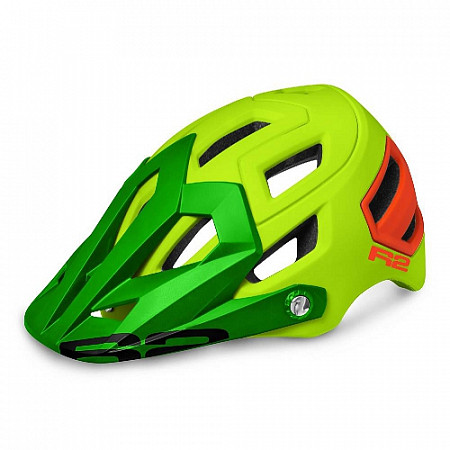 Велошлем Relax Trail ATH08B green/yellow/red