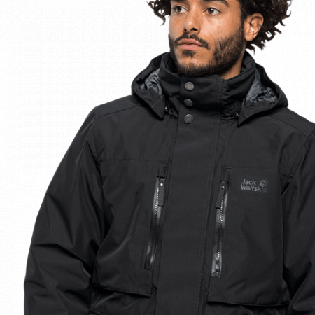 Куртка мужская Jack Wolfskin Bridgeport Bay Jacket black