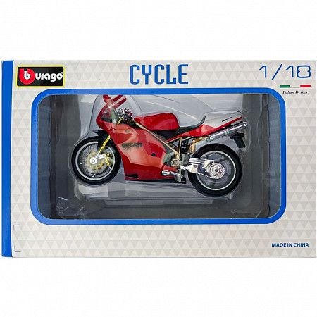 Мотоцикл Bburago 1:18 Ducati 998R (18-51000/18-51033)