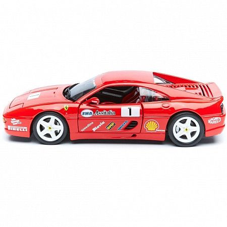 На картинке изображен Машинка Bburago 1:24 Ferrari F355 Challenge (18-26306) red Машинка Bburago 1:24 Ferrari F355 Challenge (18-26306) red