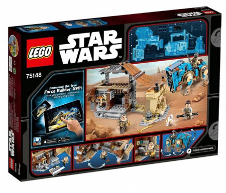 На картинке изображен Конструктор LEGO Столкновение на Джакку 75148 Конструктор LEGO Столкновение на Джакку 75148
