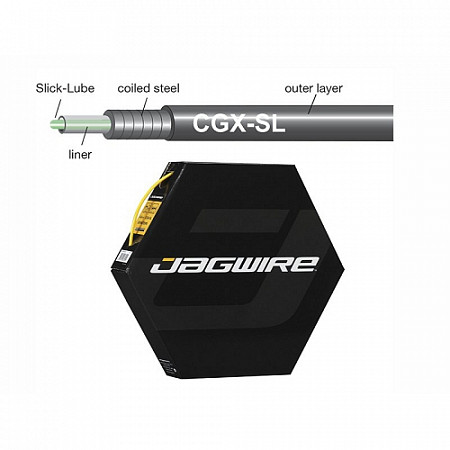 Рубашка тросика Jagwire CGX 5ммх30м со смазкой yellow BHL412