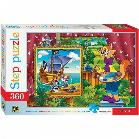 Пазлы Step Puzzle 360 "Кот Леопольд" 73020