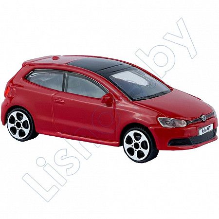 Машинка Bburago 1:43 Volkswagen Polo GTI Mark 5 (18-30000/18-30233) red