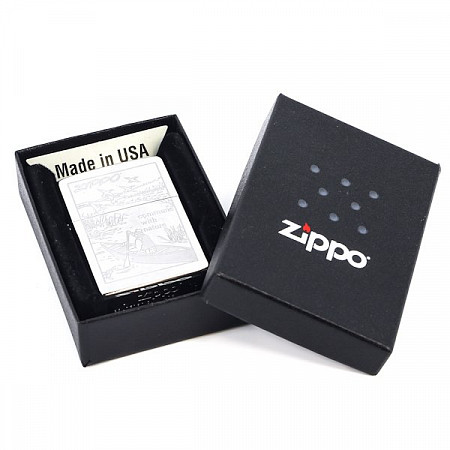 На картинке изображен Зажигалка Zippo 200 Row Boat Зажигалка Zippo 200 Row Boat