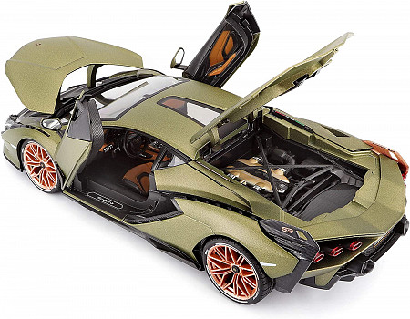 Коллекционная машина Bburago 1:18 Lamborghini Sian FKP 37 (18-11046) green