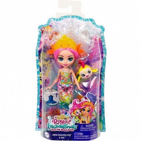 Кукла Enchantimals Радья Радужная Рыбка и Фло (FNH22 HCF68)