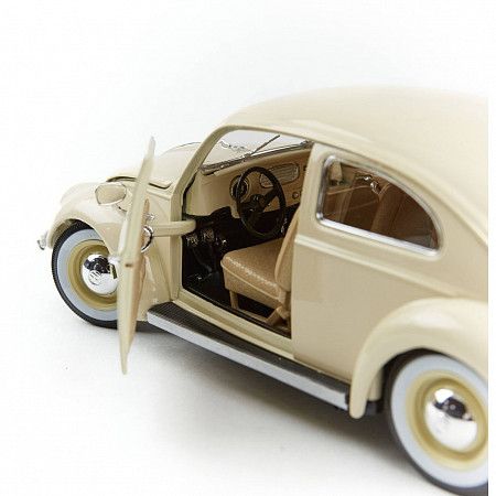 Машинка Bburago 1:18 Volkswagen Kafer-Beetle 1955 (18-12029) cream