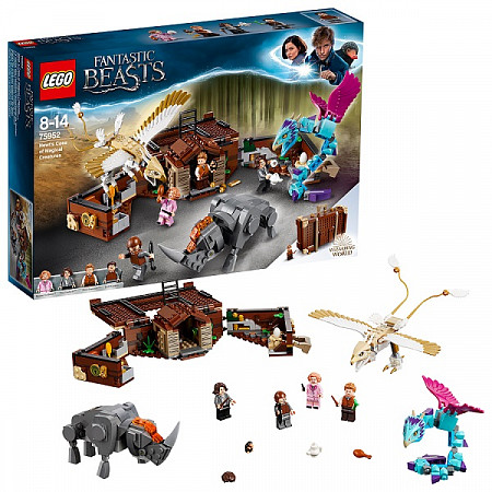 На картинке изображен Конструктор LEGO Harry Potter Чемодан Ньюта Саламандера 75952 Конструктор LEGO Harry Potter Чемодан Ньюта Саламандера 75952