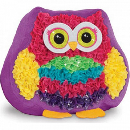 На картинке изображен Набор для творчества Hyq с аксессуарами для рукоделия Игрушечка-подушечка: сова K04 Набор для творчества Hyq с аксессуарами для рукоделия Игрушечка-подушечка: сова K04