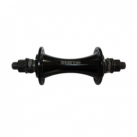 Втулка передняя TBS Shunfeng Road 3/8x14Gx36Hx100x140, на гайках, black, SF-A204F