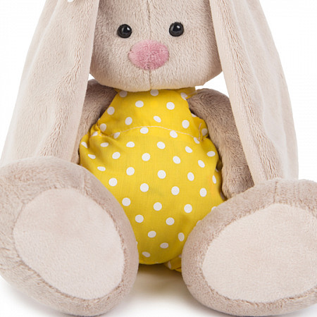 Мягкая игрушка Budibasa Зайка Ми в желтом комбинезоне и с ромашкой (малая) SidS-162