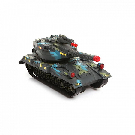 На картинке изображен Игрушка на батарейках Танк CDL-23318 Игрушка на батарейках Танк CDL-23318