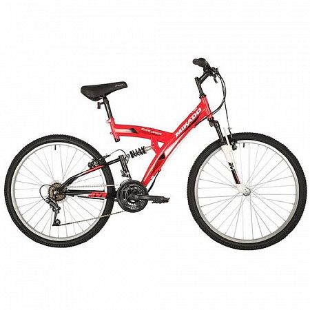 Велосипед MIKADO 26" EXPLORER красный, сталь, размер 18"