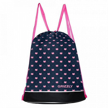 Мешок для обуви GRIZZLY OM-10-1 blue