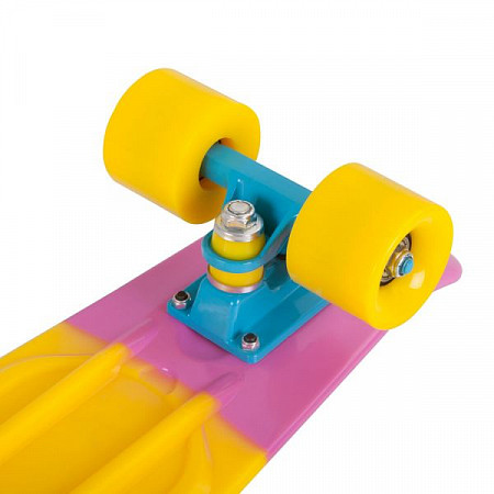 Penny board (пенни борд) RGX PNB-05 22" Pink/Yellow/Blue
