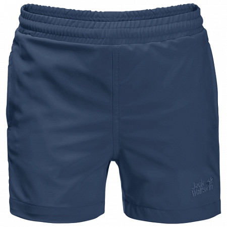 На картинке изображен Пляжные шорты детские Jack Wolfskin Bay Swim Short Kids dark indigo Пляжные шорты детские Jack Wolfskin Bay Swim Short Kids dark indigo
