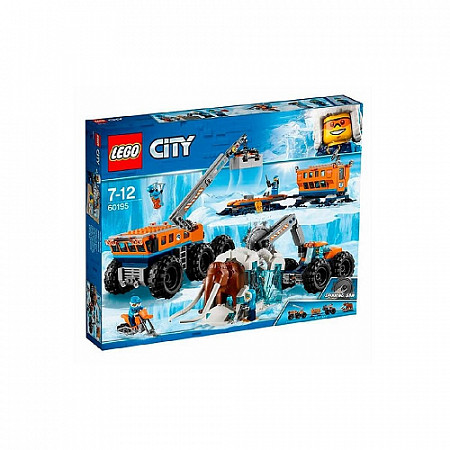 На картинке изображен Конструктор LEGO City Передвижная арктическая база 60195 Конструктор LEGO City Передвижная арктическая база 60195