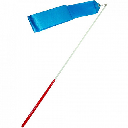 На картинке изображен Лента для художественной гимнастики Amely AGR-201 6 м с палочкой Light Blue Лента для художественной гимнастики Amely AGR-201 6 м с палочкой Light Blue