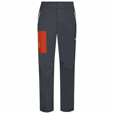 На картинке изображен Брюки мужские Jack Wolfskin Overland Pants M ebony Брюки мужские Jack Wolfskin Overland Pants M ebony