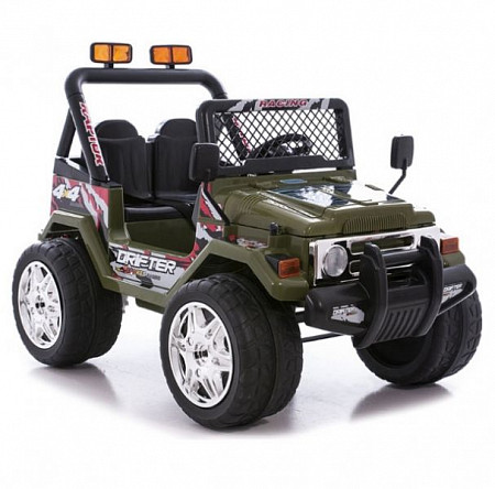 Электромобиль Джип Raptor хаки S 618