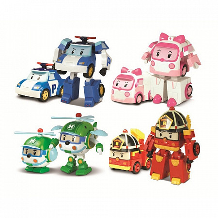 На картинке изображен Трансформер Robocar Poli Эмбер 10 см 83172 Трансформер Robocar Poli Эмбер 10 см 83172