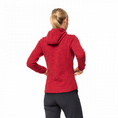 Джемпер женский Jack Wolfskin Patan Hooded Jacket W ruby red