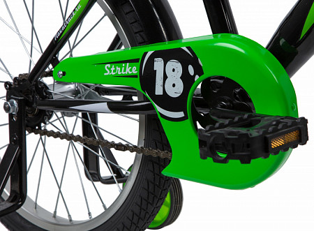 Велосипед Novatrack Strike 18" (2020) 183STRIKE.BKG20 black/green