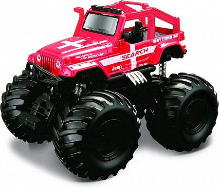 На картинке изображен Машинка-монстр Maisto инерционная Jeep Wrangler Rubicon (21144) Машинка-монстр Maisto инерционная Jeep Wrangler Rubicon (21144)
