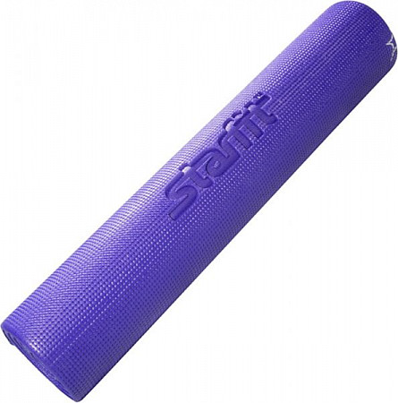 Гимнастический коврик для йоги, фитнеса с рисунком Starfit FM-102 PVC purple (173x61x0,4)