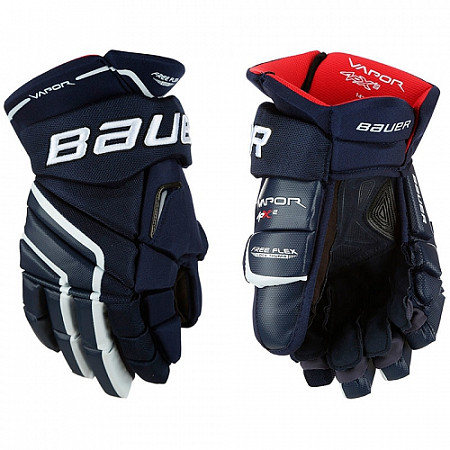 На картинке изображен Перчатки хоккейные Bauer Vapor APX2 Sr Navy Перчатки хоккейные Bauer Vapor APX2 Sr Navy