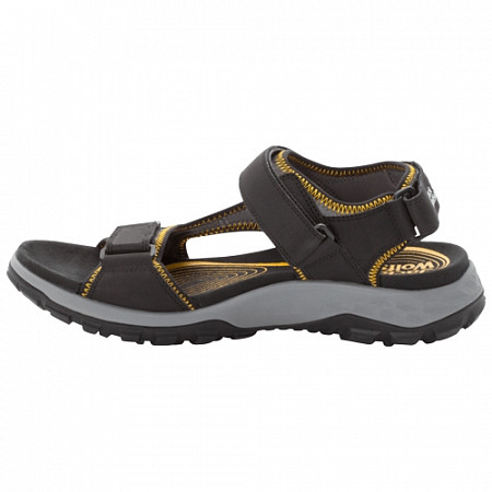 Сандалии мужские Jack Wolfskin Rocky Path Sandal M black / burly yellow XT
