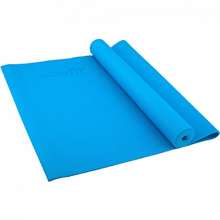 Гимнастический коврик для йоги, фитнеса Starfit FM-101 PVC blue (173x61x0,6)