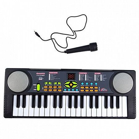 Игрушка музыкальная Qunxing Toys "Синтезатор с микрофоном + радио" 37 клавиш HL-3718FM