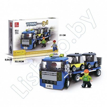 Конструктор UniToys Town Series 3 в 1 Large Transport Truck (20509)