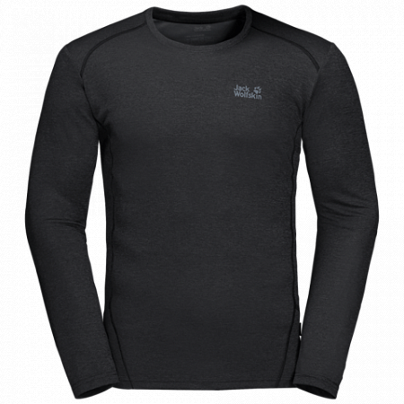 Пуловер мужский Jack Wolfskin Sky Range Longsleeve M black