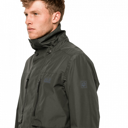 Куртка мужская Jack Wolfskin Bridgeport Jacket dark moss