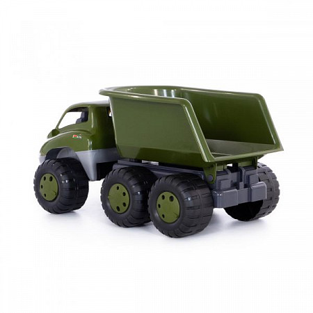 На картинке изображен Автомобиль-самосвал военный Полесье Дакар с прицепом 49292 Автомобиль-самосвал военный Полесье Дакар с прицепом 49292