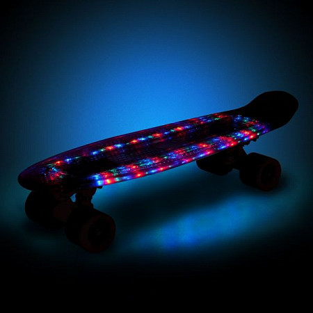 Penny board (пенни борд) RGX LED-подсветка PNB-06 22" Black