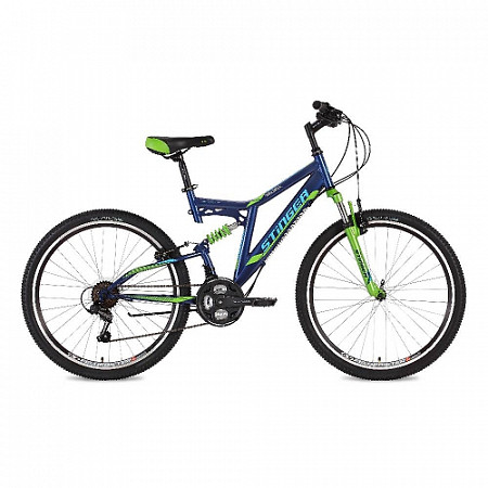 На картинке изображен Велосипед Stinger Highlander 26" (2018) Blue Велосипед Stinger Highlander 26" (2018) Blue